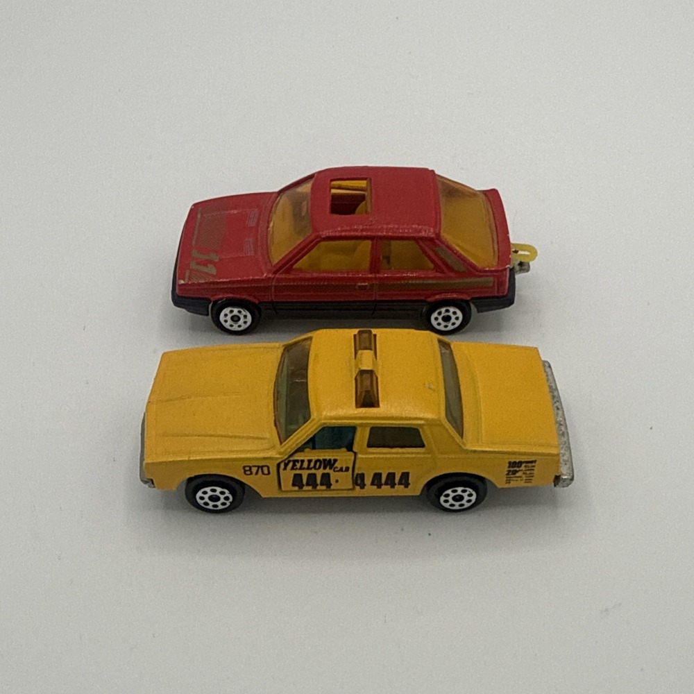 Vintage Lot 2 Majorette #240 Chevrolet Impalas And  Renault #275 Made In France